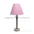 Discount Fabric Pink Table Lamp with Wood Base for Room (JG-TL065)